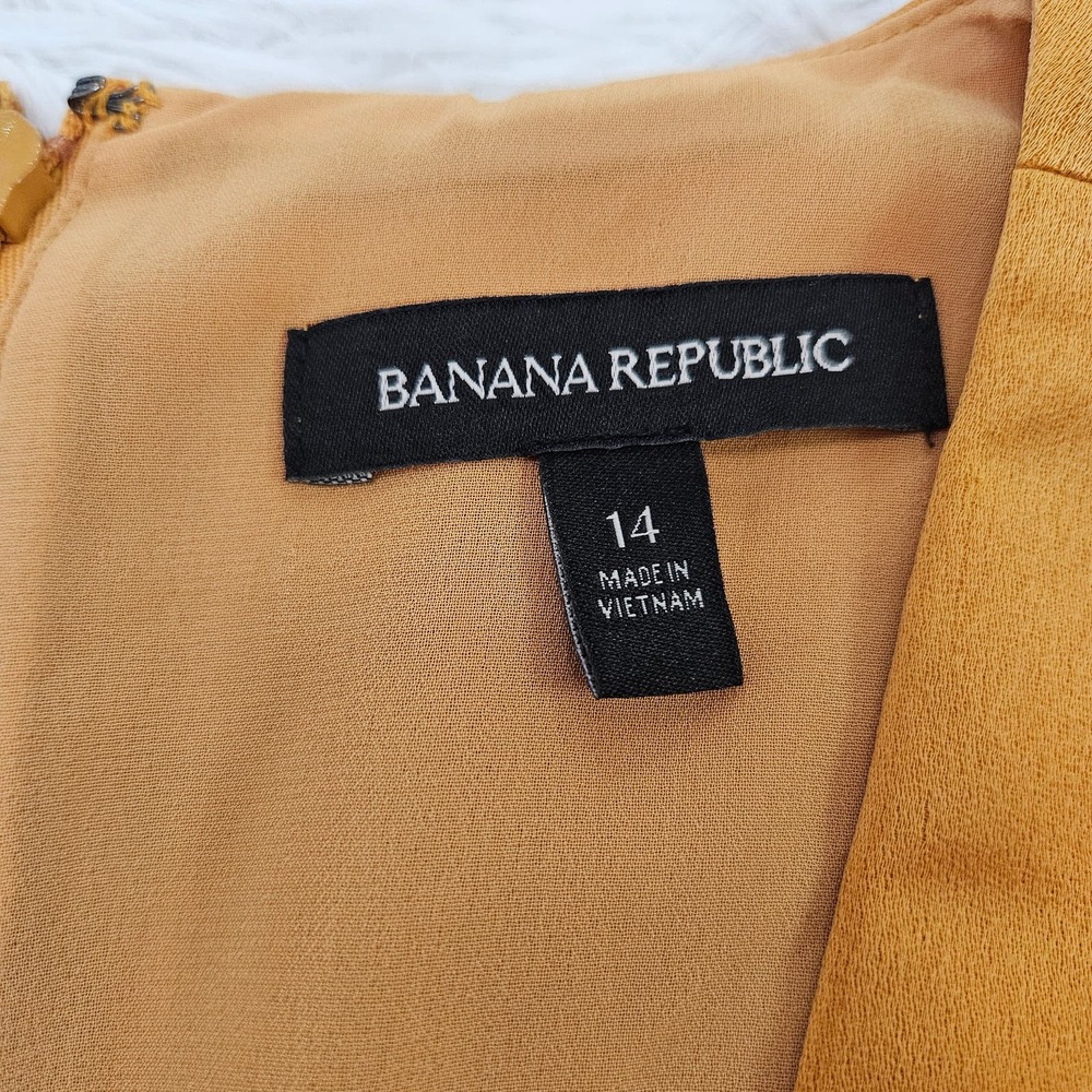 Banana Republic Gold Midi Dress - Picture 10 of 12